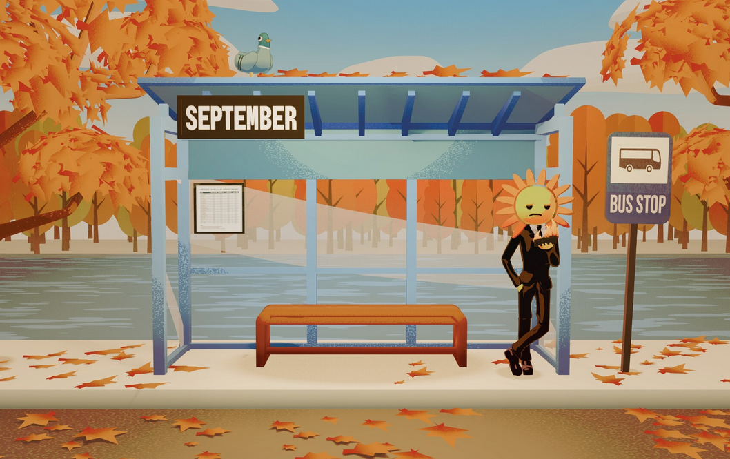 September calendar environment art