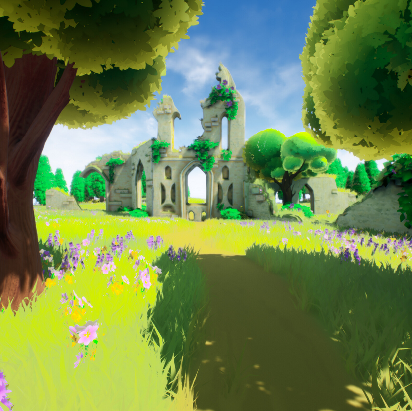 Stylized 3D environment